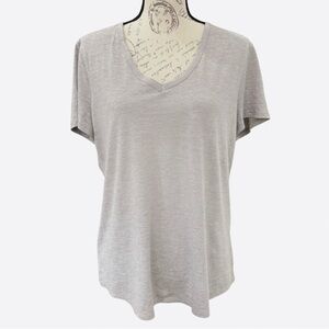 Gray V-Neck T-Shirt
